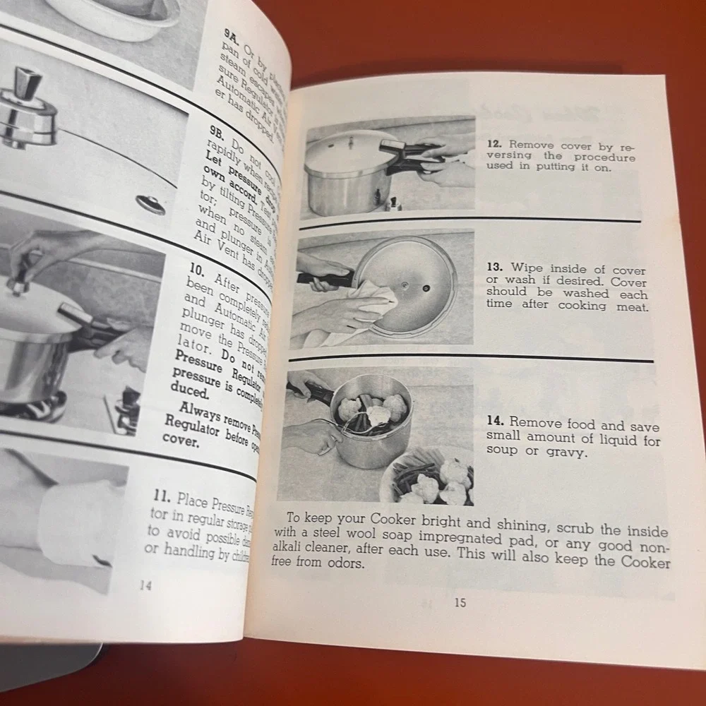 Vintage 1966 Presto Pressure Cooker Recipe Book Instructions Time Tables Manual